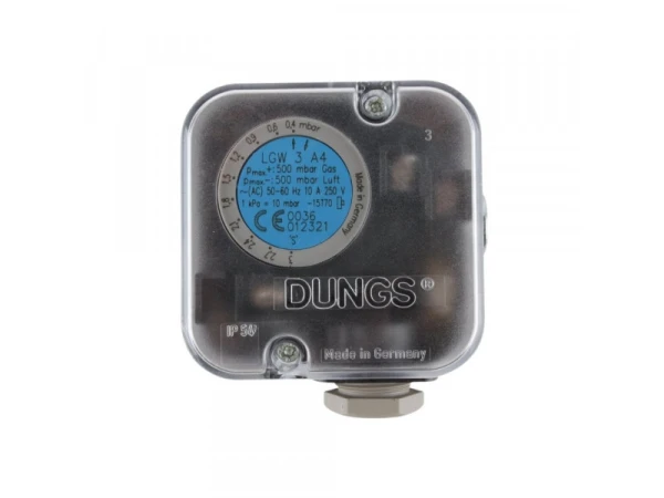 Реле давления Dungs LGW 3 A4 G3, артикул 272351, диапазон настройки 0.4-3 мбар