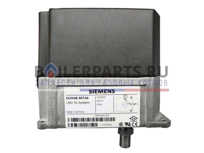 Сервопривод Siemens SQM48.697А9 для управления воздушными заслонками, 35 Нм, 60 сек/90°, IP54, 2x12V