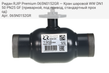 Ридан RJIP Premium 065N0152GR — Кран шаровой WW DN150 PN25 GF (приварной, под привод, стандартный проход)