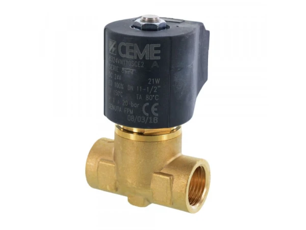 Электромагнитный клапан Ceme VN011S G ½\" Viton, 20 бар, 230В AC, 8324