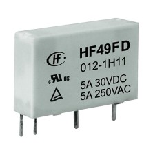 HF49FD/012-1H12F, Миниатюрное реле мощности SPST 5A 12V 1200, на плату