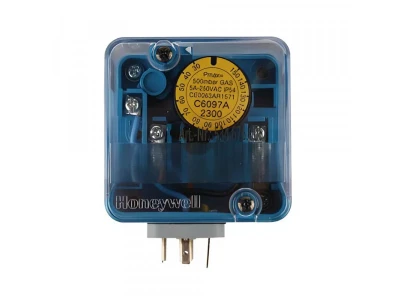 Реле давления газа/воздуха Honeywell C6097A2300, диапазон 30-150 мбар, IP54