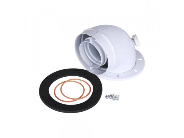 Колено дымохода 90° с фланцем Protherm, диаметр 60/100 мм, артикул 0020056512