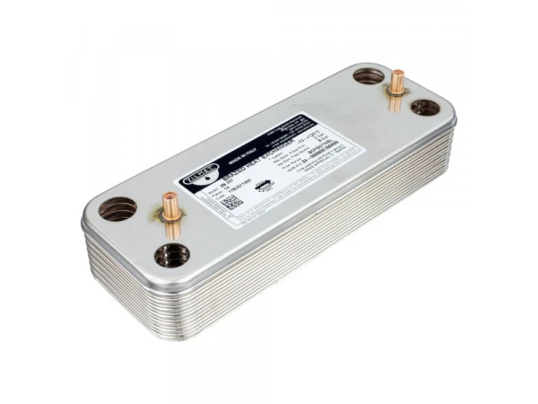 Пластинчатый теплообменник Zilmet 17B2071400, 14 пластин, для котлов Baxi/Westen, 28-31 кВт