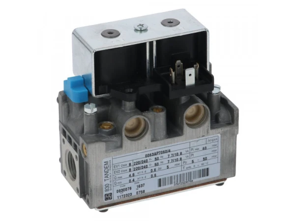 Газовый клапан электрический SIT 830 Tandem, 1/2\", 220/240V, 5-50 мбар, артикул 0.830.076