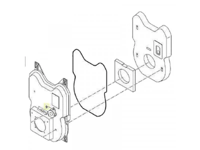 Теплоизоляция дверцы горелки для котлов Bosch/Buderus, артикул 63035674