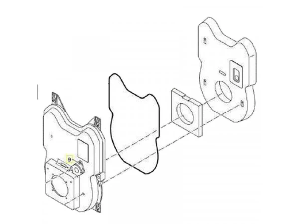 Теплоизоляция дверцы горелки для котлов Bosch/Buderus, артикул 63035674