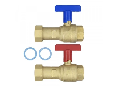 Набор сервисных кранов Vaillant 0020059560 для котлов отопления, латунь, G 1\"1/2, 10 бар