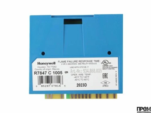 Усилитель сигнала пламени Honeywell R7847C 1005