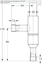 KVC 15 Регулятор производ. 5/8" ODF