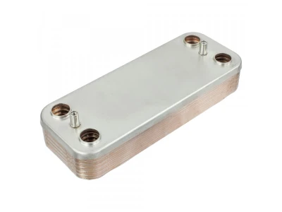Теплообменник пластинчатый Ferroli 902610480 для котлов Divatech F24B, Fertech F24B (12 пластин)