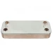 Теплообменник пластинчатый Ferroli 902610480 для котлов Divatech F24B, Fertech F24B (12 пластин)