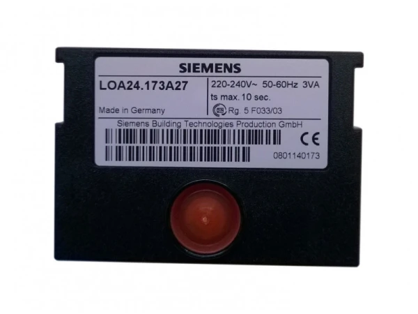 Блок управления горением Siemens LOA24.173A27 для жидкотопливных горелок до 30 кг/ч