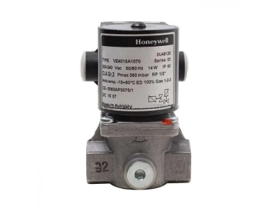 Электромагнитный газовый клапан Honeywell VE4015A1070, 1/2", 360 мбар, IP65, 220В