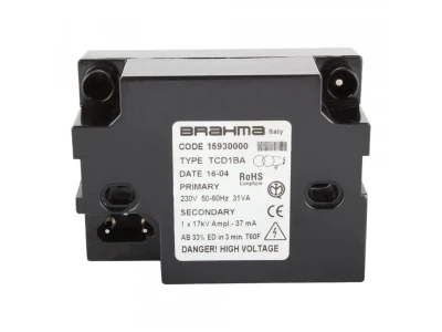 Трансформатор розжига Brahma TCD1BA 15930000 для газовых, дизельных, мазутных горелок