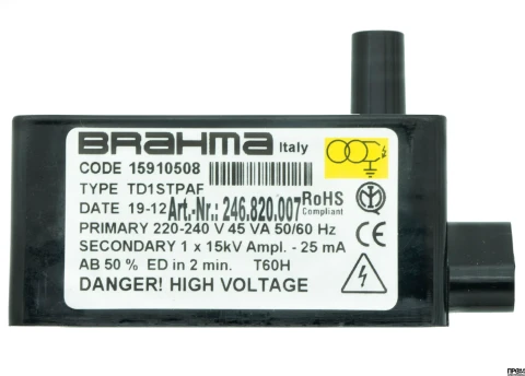 Трансформатор розжига Brahma TD1STPAF 15910508