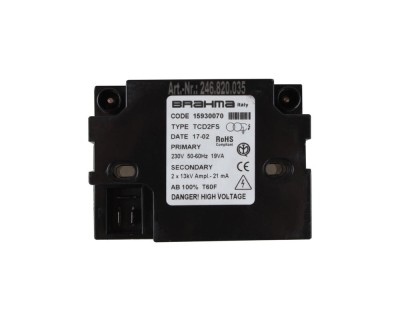 Трансформатор розжига Brahma TCD2FS 15930070