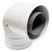 Коаксиальный отвод дымохода Baxi 87°, полипропилен, 80/125 мм, арт. 71408871