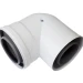 Коаксиальный отвод дымохода Baxi 87°, полипропилен, 80/125 мм, арт. 71408871