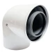 Коаксиальный отвод дымохода Baxi 87°, полипропилен, 80/125 мм, арт. 71408871