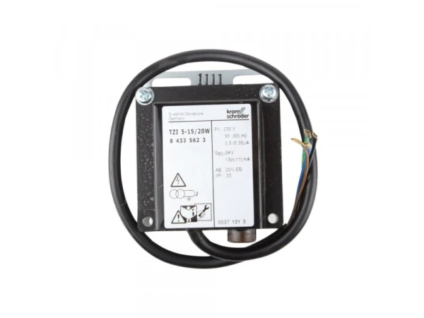Трансформатор розжига Kromschroder TZI5-15/20W, 5 кВ, 230 В, 0.5 А, IP20, артикул 84335623