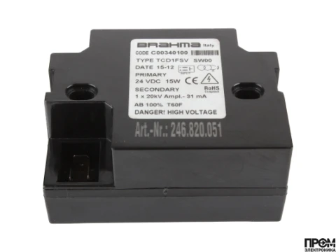 Трансформатор розжига Brahma TCD1FSV C00340100