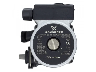 Циркуляционный насос Grundfos UPSO 15-60 с вентилем для котлов Mora Top, артикул ST50102