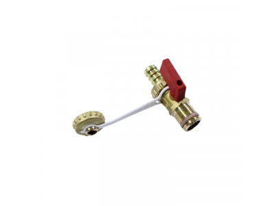 Кран шаровый для подпитки котлов Viessmann 7814863, резьба R 1/2", с ручкой