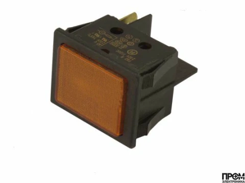 Индикаторная лампа оранжевая квадратная
