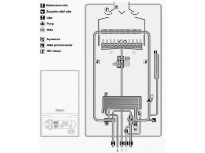 Верхний элемент газового блока котла Vaillant, артикул 085643