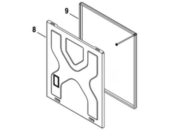 Крышка котла Bosch/Buderus/Junkers ZSC 35-3MFA/ZWC 35-3MFA, арт. 87160109870