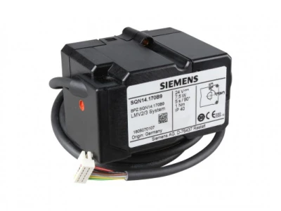 Сервопривод Siemens SQN14.170B9 для воздушной заслонки, 24В, 1 Нм, 5 сек