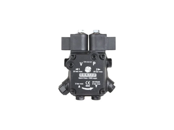 Насос для дизельной горелки Suntec A2L 65 B 9707 4P 0700, 81 л/ч, 2-х контурный, с ЭМ клапанами