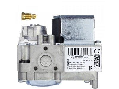 Газовый электромагнитный клапан Honeywell VK4100C1000, с плавным открытием и регулятором давления, 220В