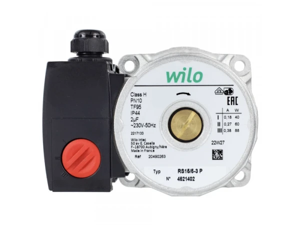 Двигатель циркуляционного насоса Wilo RS 15/5-3 (арт. 5698260DV) для котлов Baxi