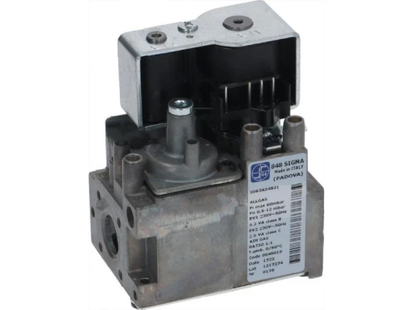 Газовый клапан SIT 848 Sigma, артикул 0.848.019, 60 мБар, 0.5-12 мБар, 230В