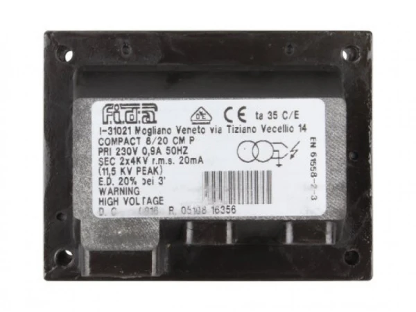 Трансформатор розжига Fida Compact 8/20 CM P TF082C02: Высоковольтный блок для промышленного оборудования