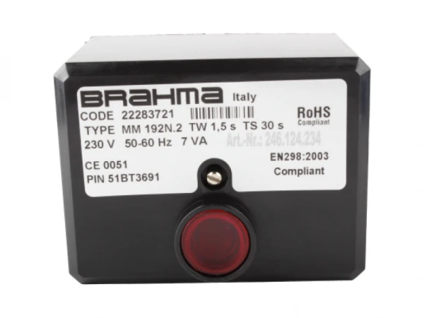 Топочный автомат Brahma MM192N.2 (Артикул: 22283721) - для газовых горелок