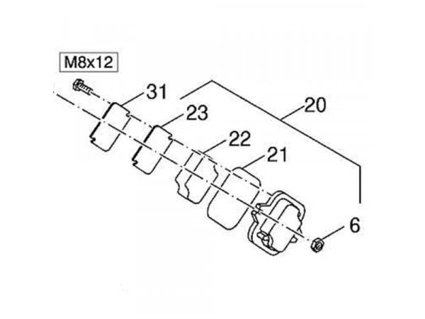 Теплоизоляция люка чистки котлов Bosch/Buderus/Junkers G615/GE615 (Арт. 8718584435)