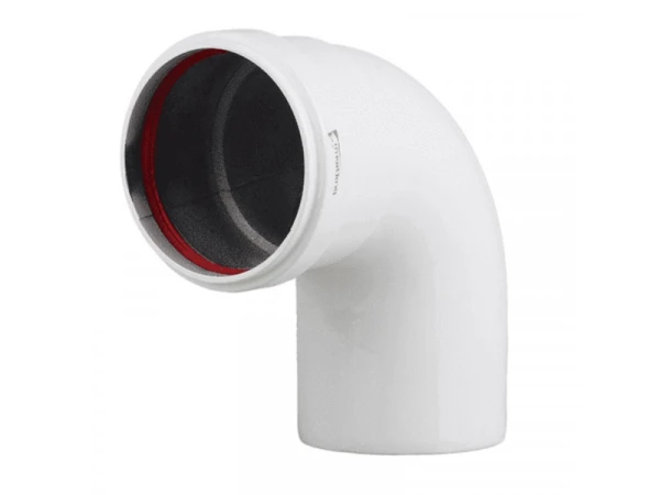 Колено дымохода 90° для котлов Protherm, 60/100 мм, алюминий, артикул 3003200383