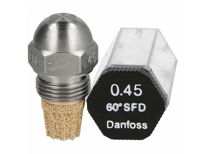 Форсунка Danfoss SFD 030F6006, расход 0.45 гал/ч, угол 60°, для масляных горелок