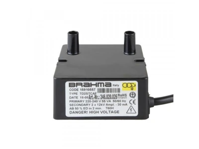 Трансформатор розжига Brahma TD2STCAF (15910557) для горелок и котлов, 2x12 кВ, 50/60 Гц, 220-240 В