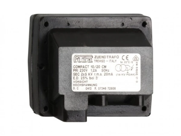 Трансформатор розжига Fida Compact 10/20 CM TE101D: высоковольтный блок для горелок, 5 кВ, 20 мА, IP44