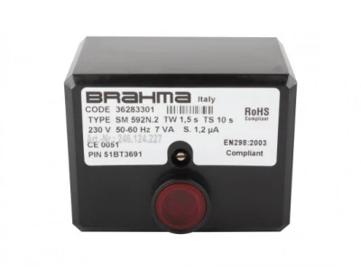 Топочный автомат Brahma SM 592N.2 (Артикул: 36283301) - для газовых горелок, IP40