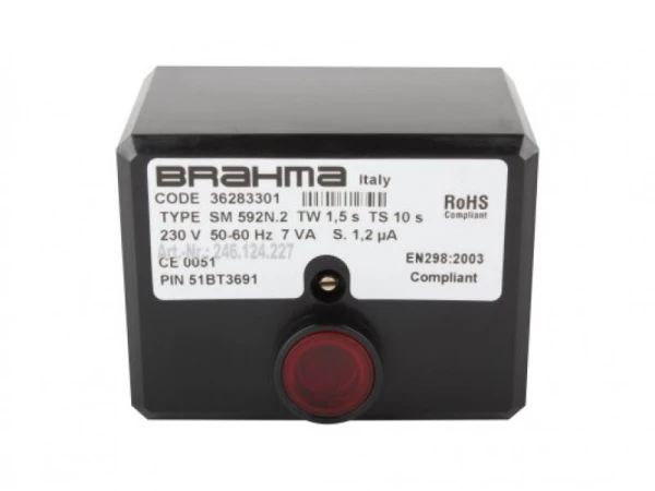 Топочный автомат Brahma SM 592N.2 (Артикул: 36283301) - для газовых горелок, IP40
