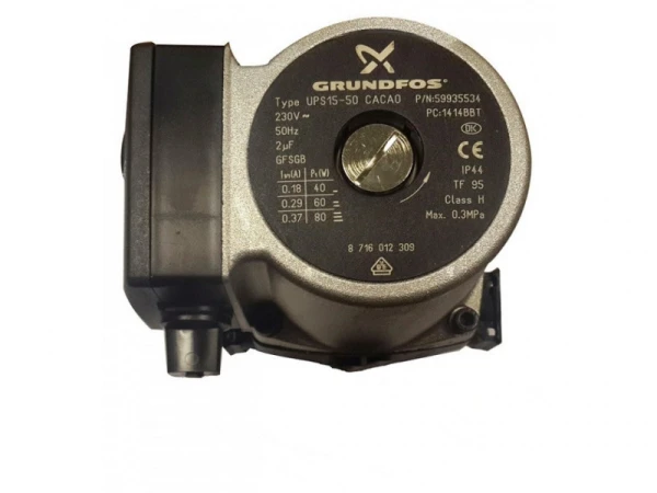 Циркуляционный насос Grundfos UPS 15-50 для котлов Solly (дымоходная версия), артикул 4700990163