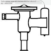 TUB Клапан терм №5 R404A/R507A 1/4"x1/2"