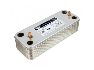 Теплообменник вторичный пластинчатый 18 пластин Baxi, Westen 17B2071800 (32 кВт)