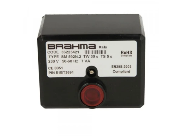 Блок управления горением Brahma SM592N.2 (36225421) для газовых горелок, 230В
