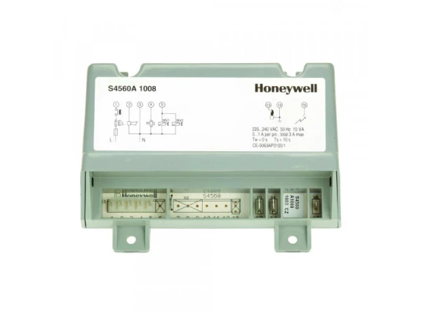 Блок управления Honeywell S4560A1008 для газовых котлов, водонагревателей и калориферов